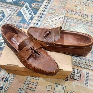 Asos Size 11 River Island Loafer with Tassels inTan